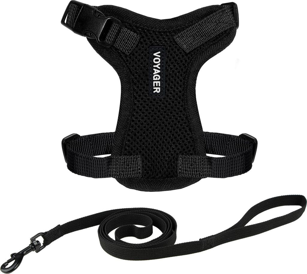 Voyager Step-in Lock Katzengeschirr und reflektierende Katzenleine mit Neoprengriff by Best Pet Supplies - Unterstützt kleine, mittelgroße und gr...