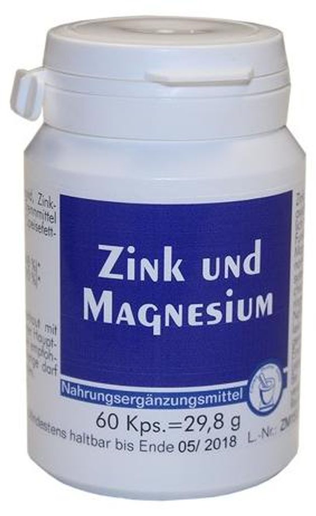Pharma Peter Zink und Magnesium, 60 St. Kapseln Produktbild 