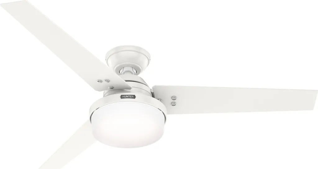 Ventilateur de plafond Sentinel Plus 132 cm, moteur silencieux et LED