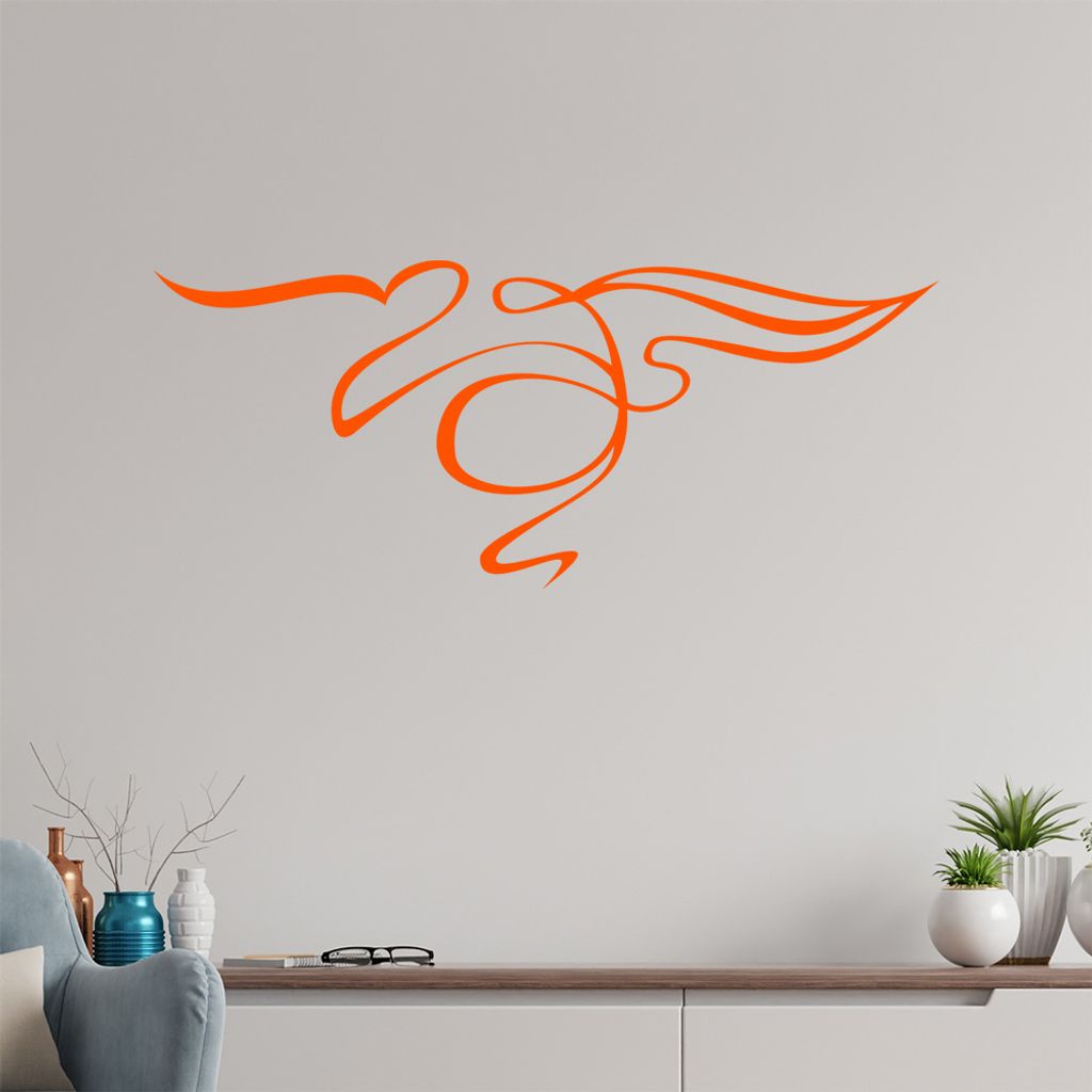 Tribal geschwungen Wandtattoo in 6 Größen - Wandaufkleber Wall Sticker - Dekoration, Küche, Wohnzimmer, Schlafzimmer, Badezimmer