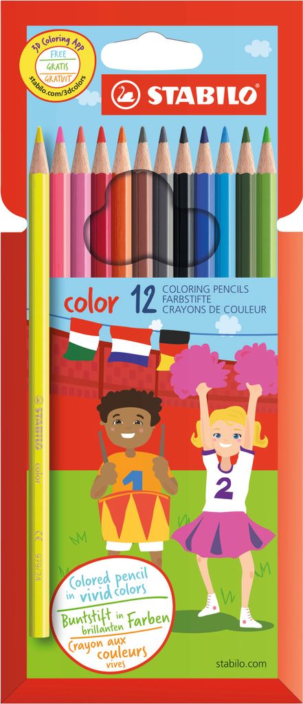 Buntstift - STABILO color - 12er Pack - mit 12 Produktbild 