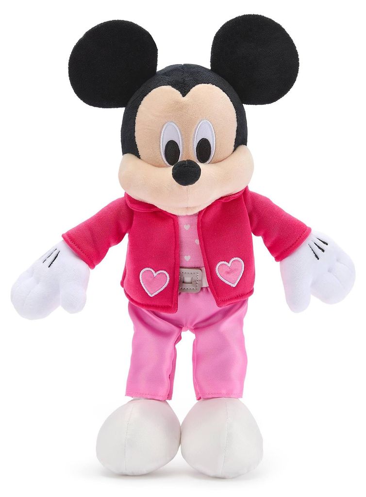 Disney Store Official Mickey Mouse Sweetheart 2026 Soft Plush Toy Pink Suit 37cm