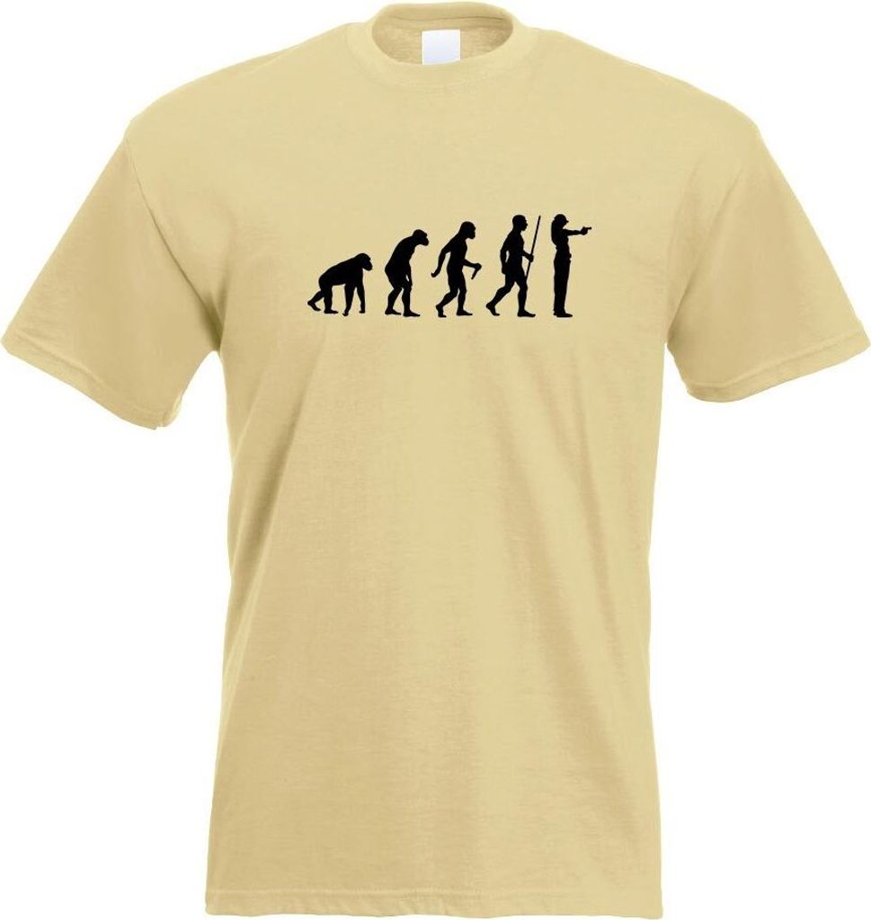 Kiwistar - T-Shirt - Khaki - Sportschießen Evolution Motiv Bedruckt Funshirt Design Print - mit Motiv Bedruckt - Funshirt Design - Sport - Freizei...