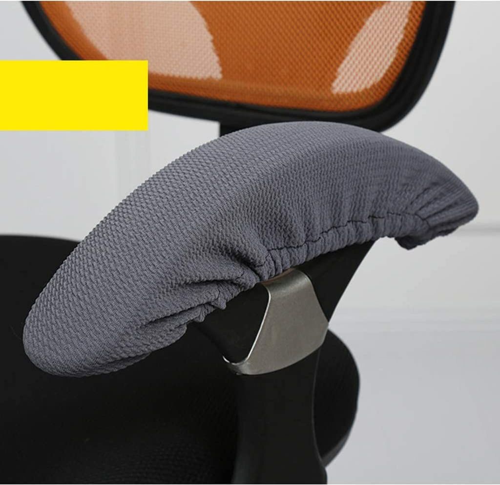 2 Stück Armlehnen Bezüge Schwarz - Dehnbarer Bürostuhl Schutz Für Armlehnen