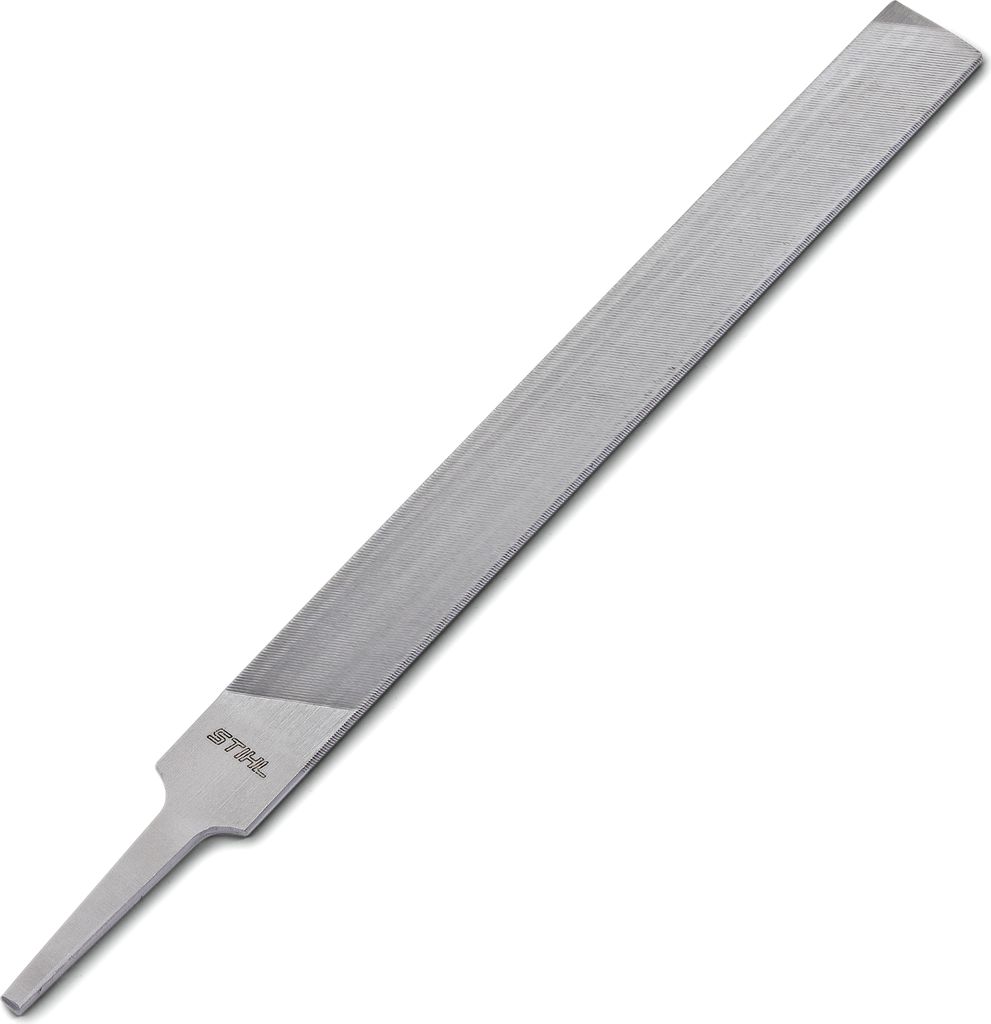 A metal file on a white background.
