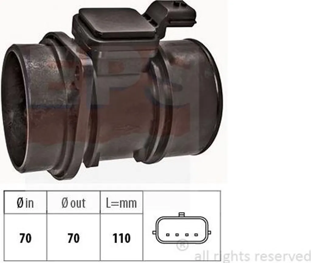 Débitmètre d'air haute performance compatible Sandero et Note 8200651315