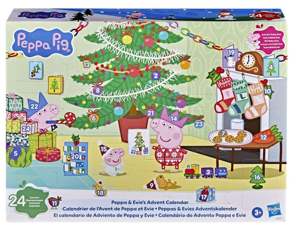Calendrier de l'Avent Peppa Pig : Peppa et Evie - 24 Image du produit 