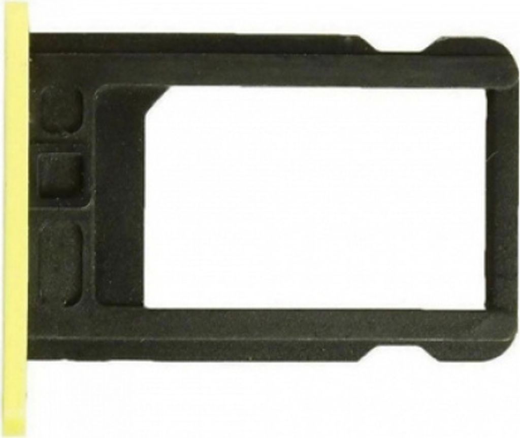 nanoSIM-Karten-Halter für Apple iPhone 5C gelb