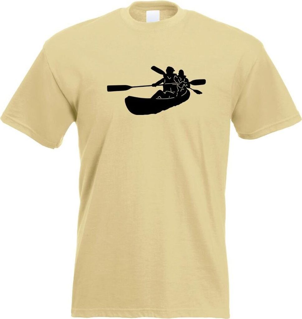 Kiwistar - T-Shirt - Khaki - Kajak - Kanus - Doppelpaddel Herren Funshirt Bedruckt Design Sprüche Spruch Motive - mit Motiv Bedruckt - Funshirt De...