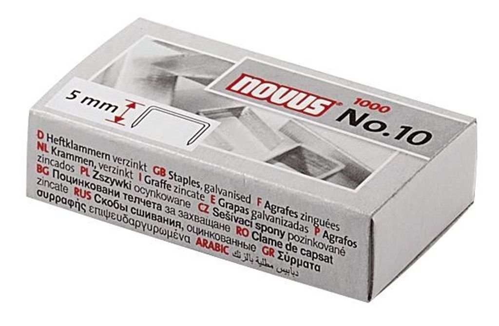 Novus® 040-0179 Spijkers, type 10 - Staaldraad, verzinkt, Productafbeelding 