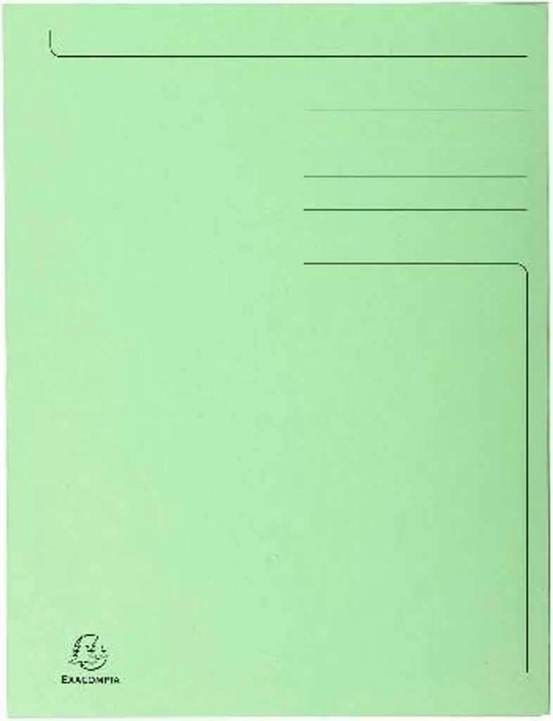 Chemise de classement A4 3 rabats Exacompta Forever Vert Pré - Lot 50