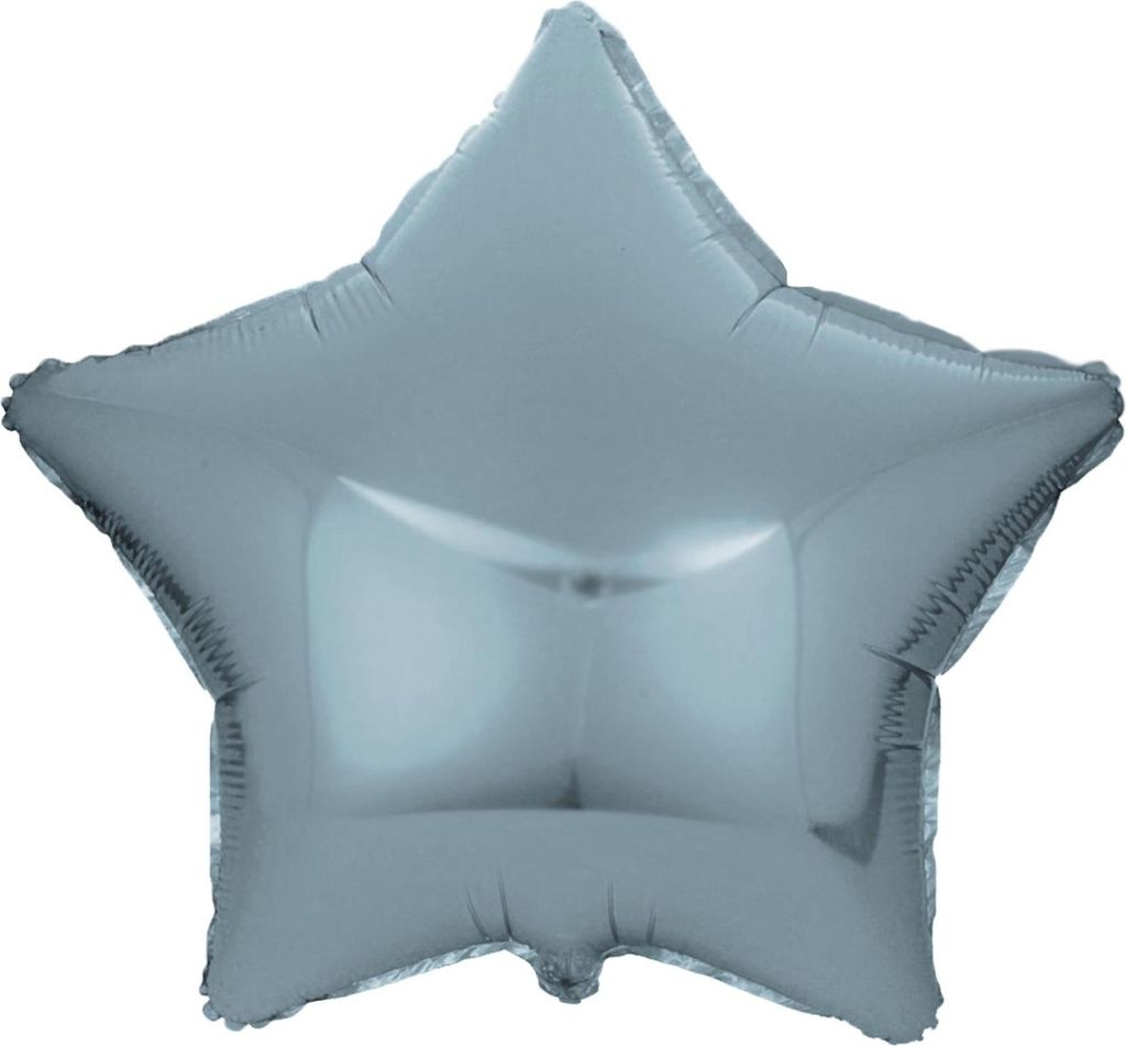 Fóliový balón hviezda, svetlomodrý, cca 45 cm Obrázok produktu 