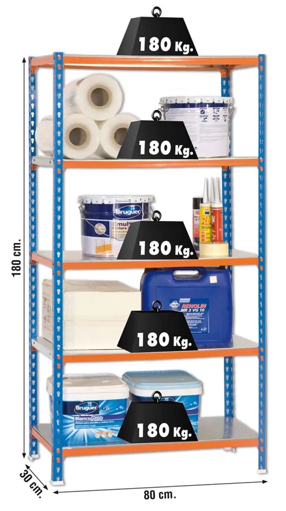 Rangement garage et atelier rayonnage 200 cm Simonrack Simonclick Plus - 4
