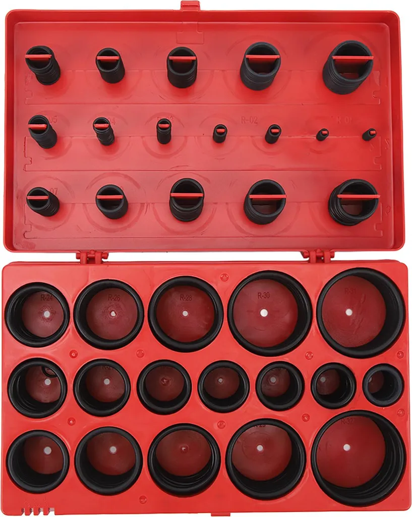 Coffret de 419 joints toriques métriques en caoutchouc nitrile NBR noir