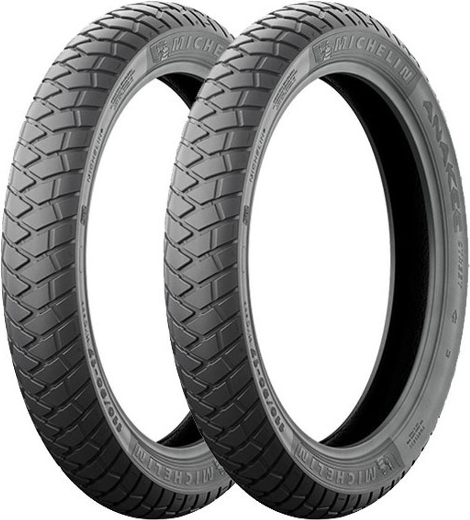Paar Motorradreifen Michelin 3.00 -17 50P + 130/70-13 57P Anakee Street