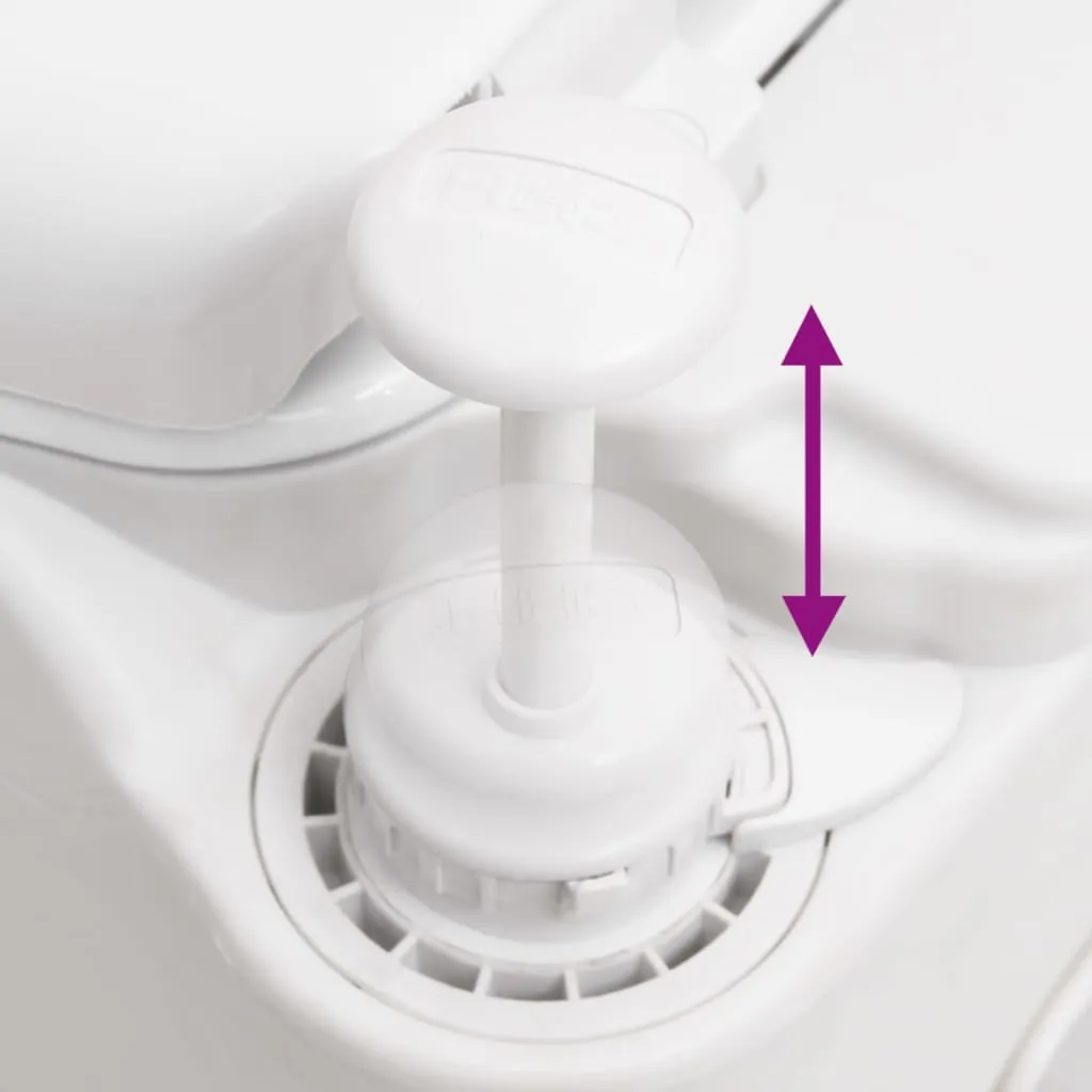 WC Camping 24+17 L avec Réservoirs HDPE Robuste et Design Compact - 5