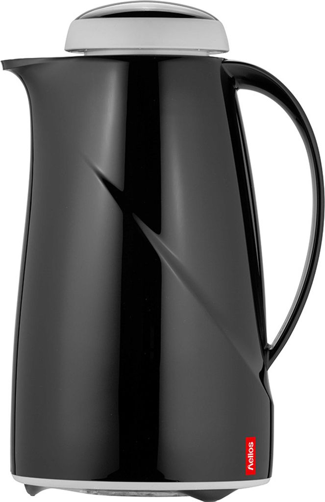 Helios Isolierkanne Wave 1,0 l schwarz, spülmaschinenfest Produktbild 