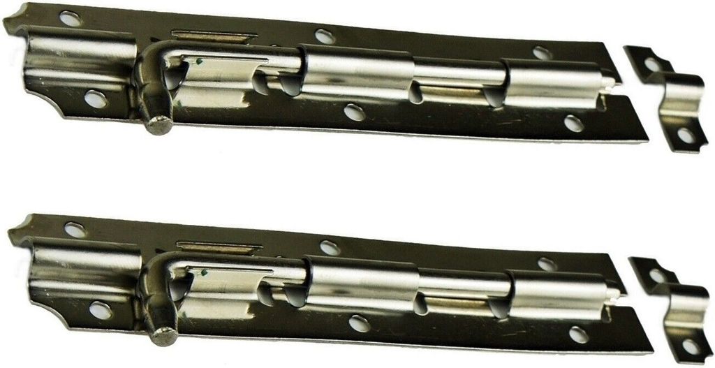 2er Set Schubriegel 153mm aus Edelstahl - 2 Stück Türriegel Produktbild 