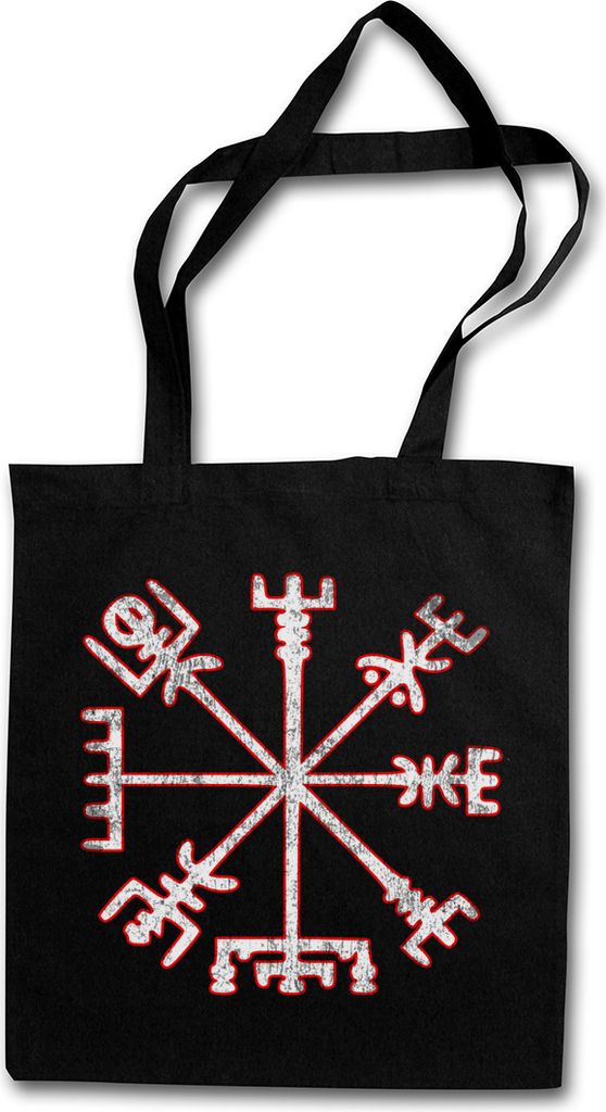 Urban Backwoods Vegvisir Viking Compass, Stofftasche, Farbe: Schwarz