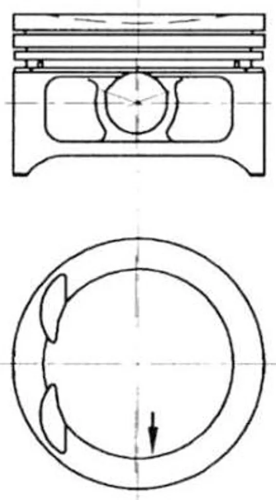 Piston KOLBENSCHMIDT 97363620 pour Opel Astra Vectra et Zafira 2.0