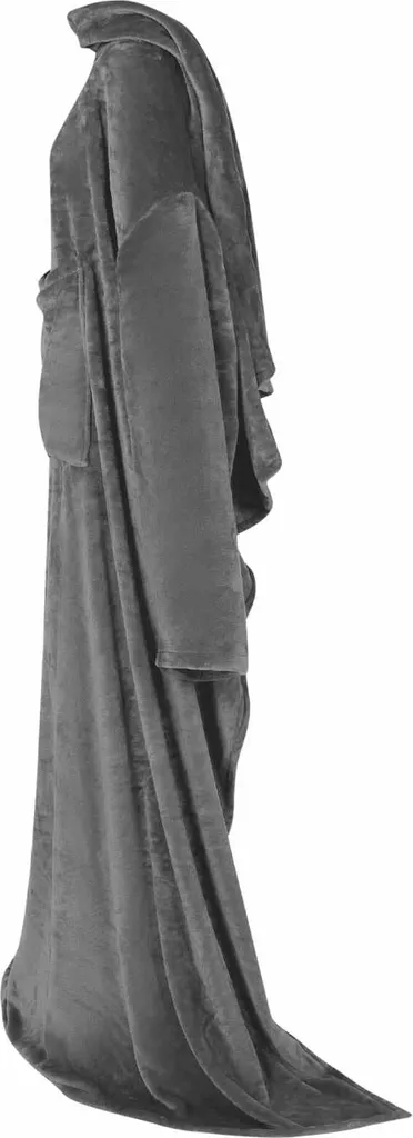 Maxi Felpa Coperta vidaXL Grigio Scuro Flanella Soft Touch