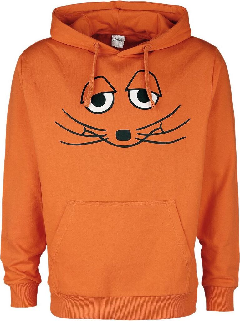 Die Sendung mit der Maus Kapuzenpullover Herren Die Maus orange S