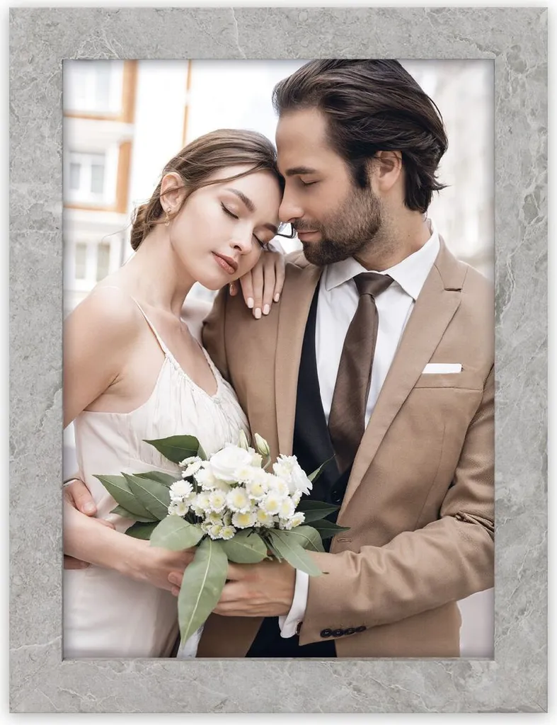 Cornice Portafoto Grigia 15x20 ZEP Lord - Regalo in Legno Speciale