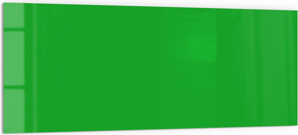 DEQORI Küchenrückwand Glas 125x50 cm 'Mittelgrün' Spritzschutz Bad Rückwand Küche