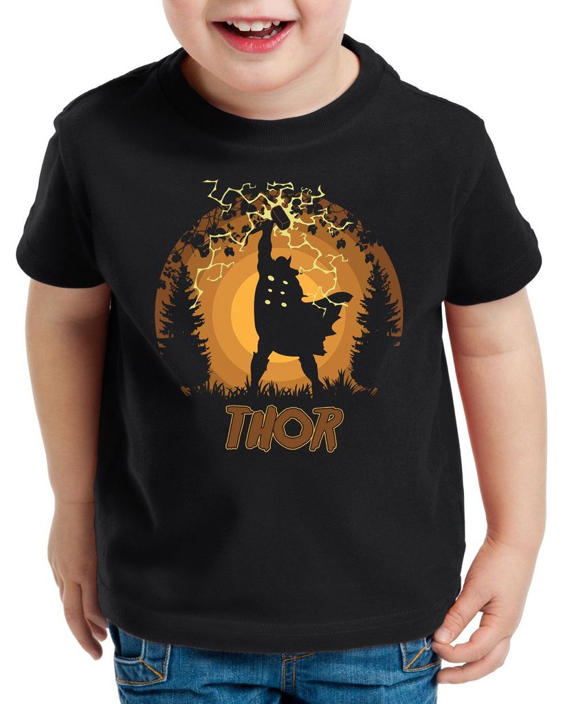 style3 God Of Lighning T-Shirt für Kinder
