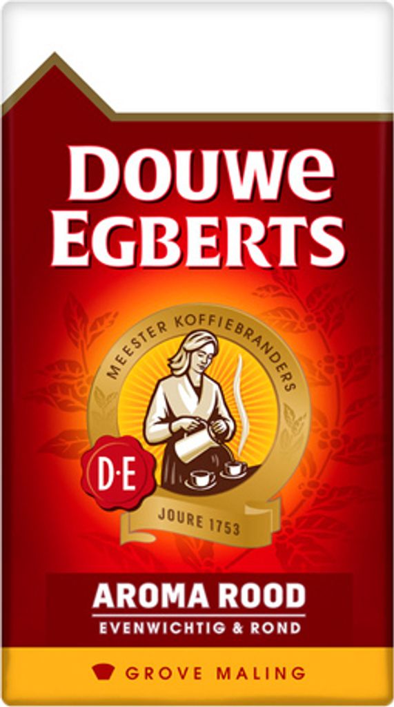 Douwe Egberts – Aroma Rood, grubo mielona kawa – 500 g Zdjęcie produktu 