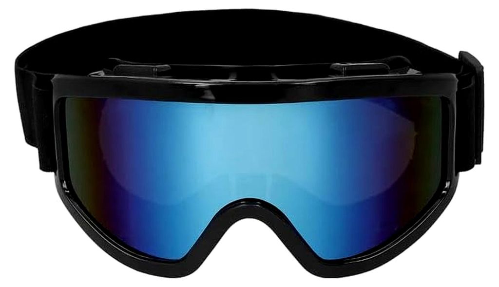 Party-Skibrille, größenverstellbar, schwarz