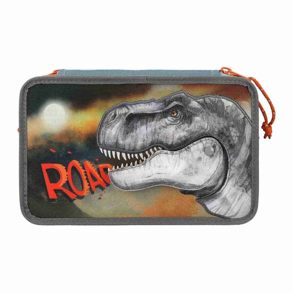Dépêche Trousse Dino World 3 compartiments pour un cartable bien rangé