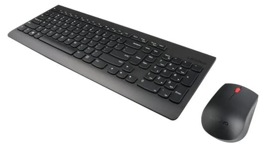 Ensemble Clavier et Souris Sans Fil Lenovo 510 Noir USB avec Piles