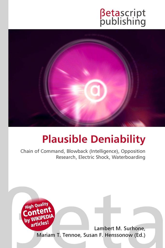 Plausible Deniability