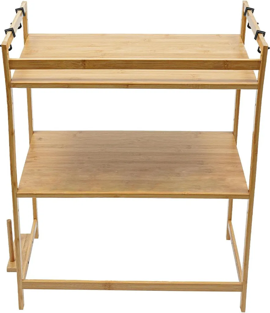 Rangement cuisine pour petit espace : support micro-ondes 2 étages