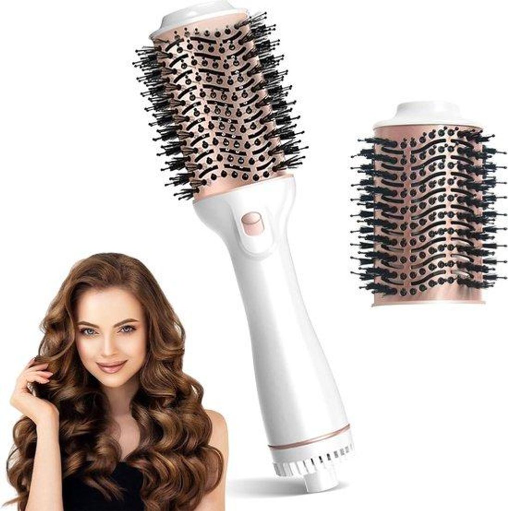 Volumen- und Glanz-Pflege-Kit 4-in-1 | 3 Temperatur-Verstellungen | Welle- | Stil- | Locken- und Ionen- Haarpflegeset für einen feuchten Scheitelp...