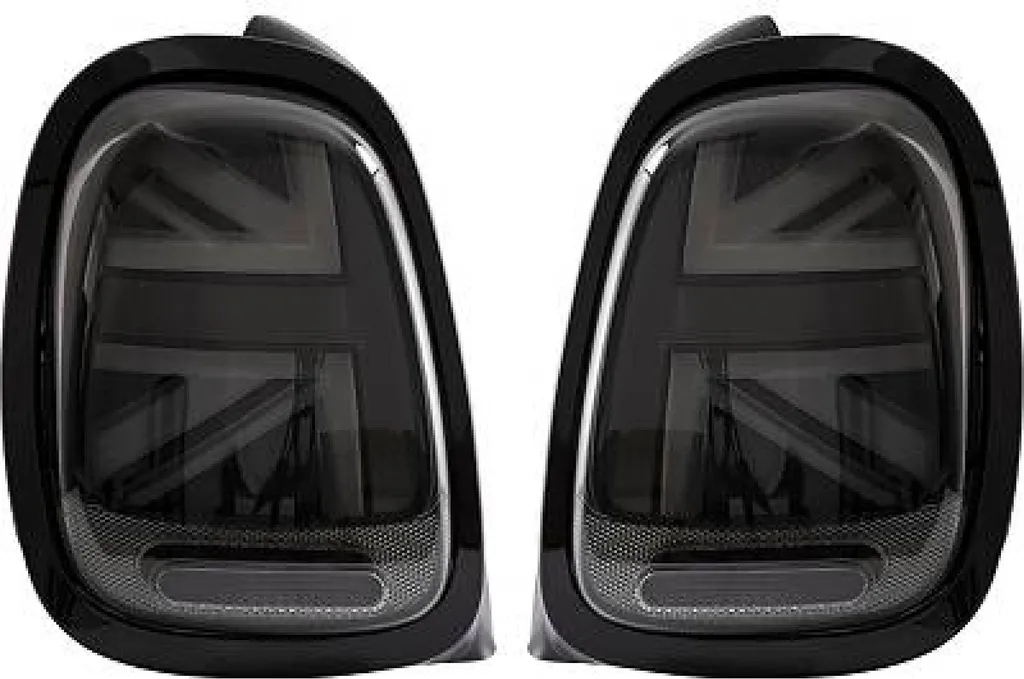 Feux LED MINI F55 F56 Plug & Play - Design Union Jack Rouge et Chrome