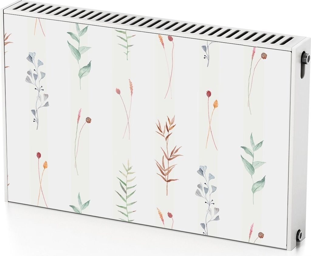 Dekorative Blumen – Magnetische Heizkörperabdeckung – 90x60 cm – Magnet Heizkörperabdeckung – 3D Würfel – Heizkörperverkleidung – M...