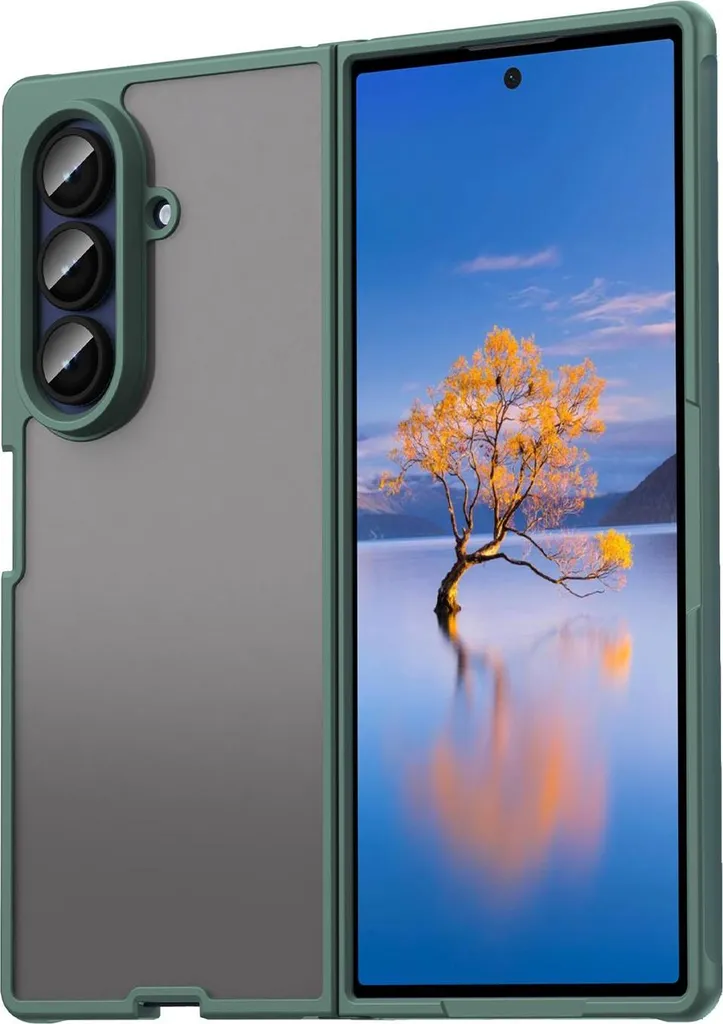 Custodia Samsung Galaxy Z Fold 7 Phonesta AirFrost Verde Opaco - Cover Slim