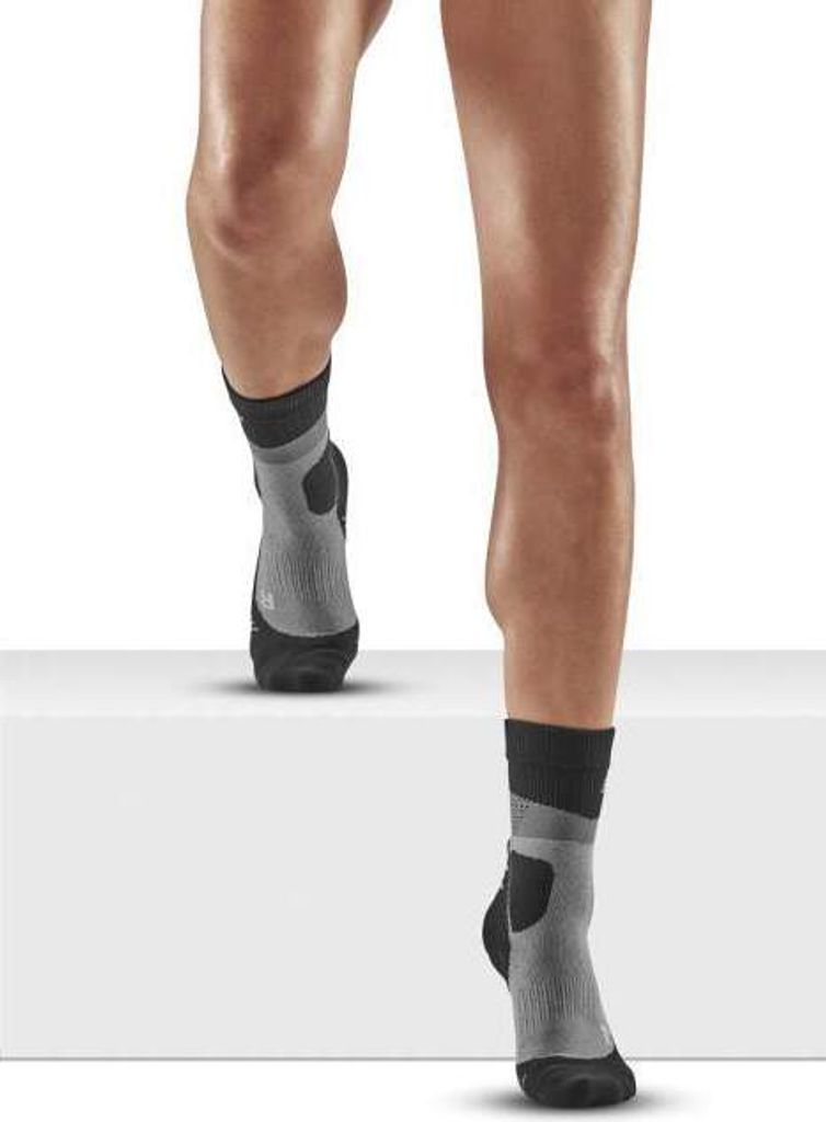 CEP max cushion socks, hiking, mid cut, grey/black IV