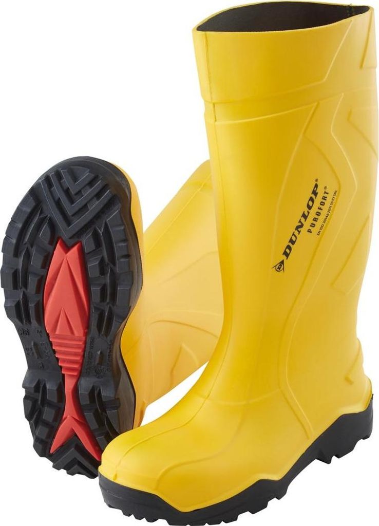 Dunlop Sicherheitsgummistiefel Purofort+ full safety S5 SRC Gr. 38 gelb
