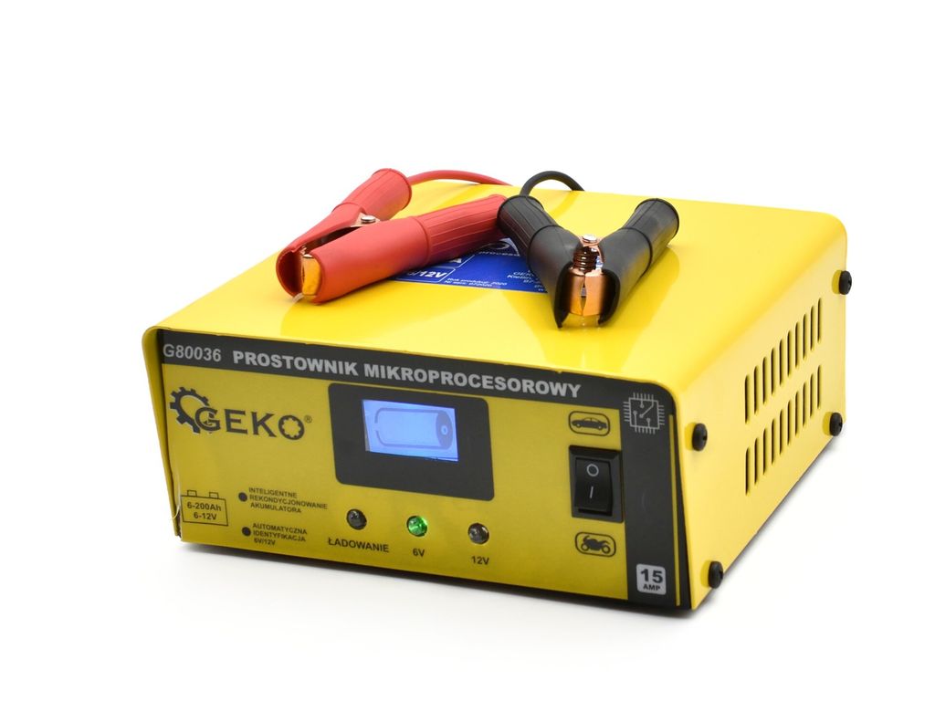 LCD-Mikroprozessor-Gleichrichter 6/12V 15A