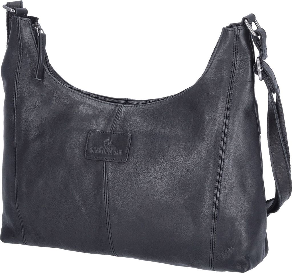 The Skandinavian Brand Leder Umhängetasche Black : schwarz-00 Farbsortierung: schwarz-00