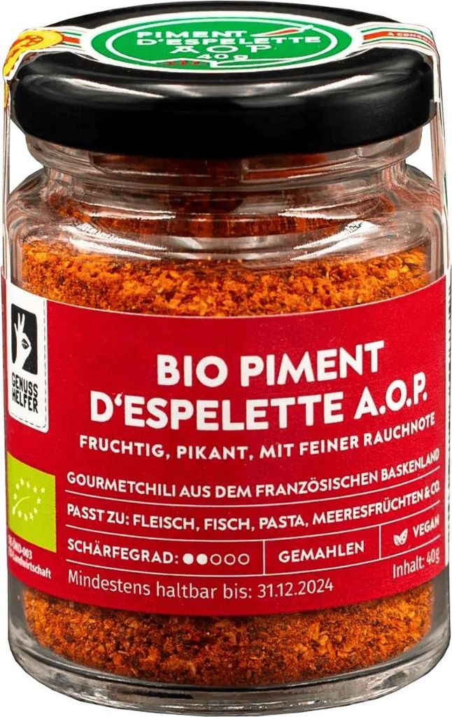 Piment d'Espelette , Gorria Chili, mild-aromatisch, leicht Produktbild 