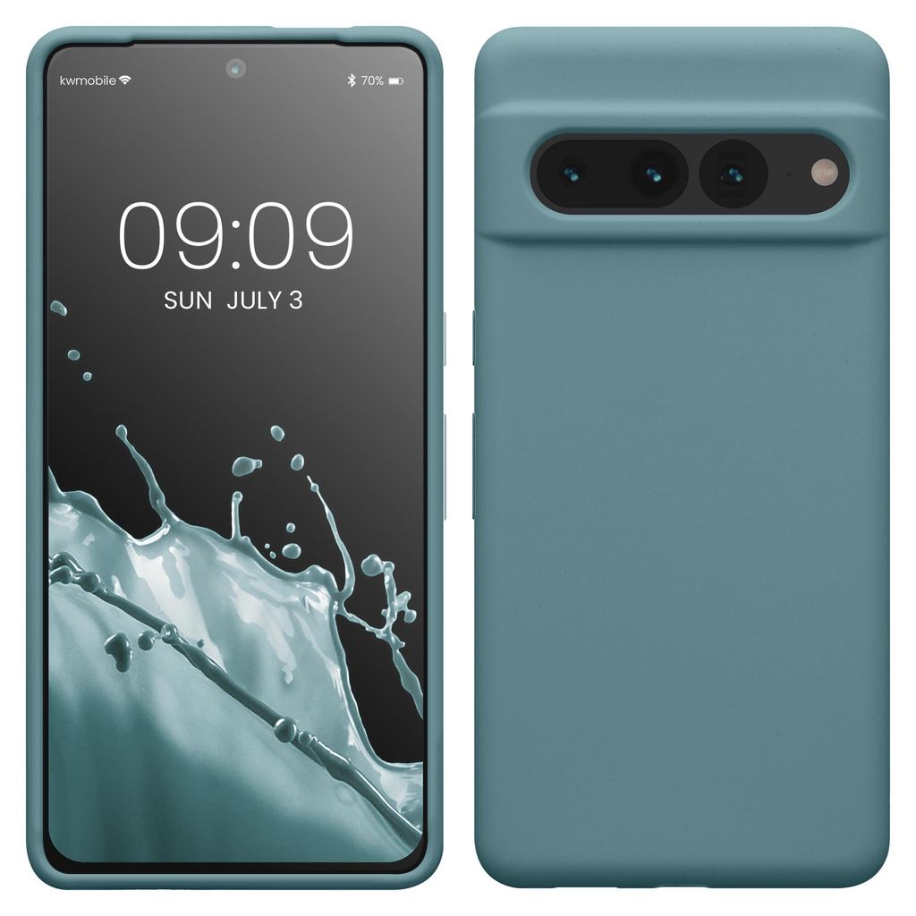 kwmobile Handyhülle für Google Pixel 7 Pro Hülle, für Pixel 7 Pro Case - Hülle Silikon - kabelloses Laden - Antique Stone