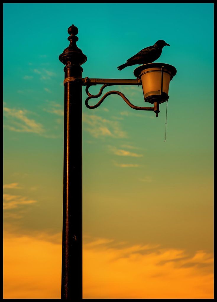 Plakat 67,5x95cm Westen auf dem Leuchtturm