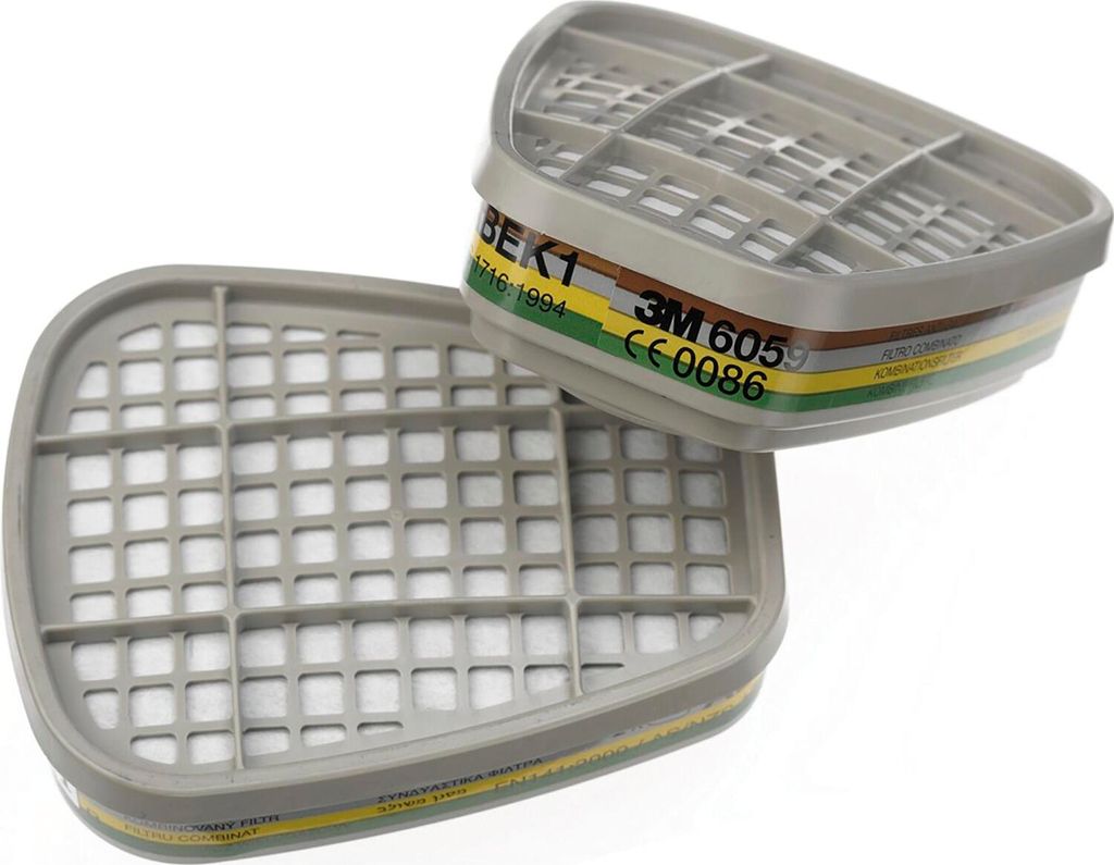 2x 3M Filter Atemschutzmaske 6059 Produktbild 