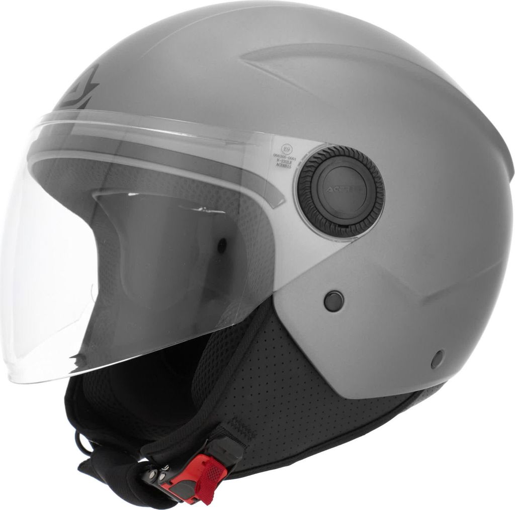 Jet Helm ACERBIS Jet Brezza Merallic Matt-Dunkelgrau größe M