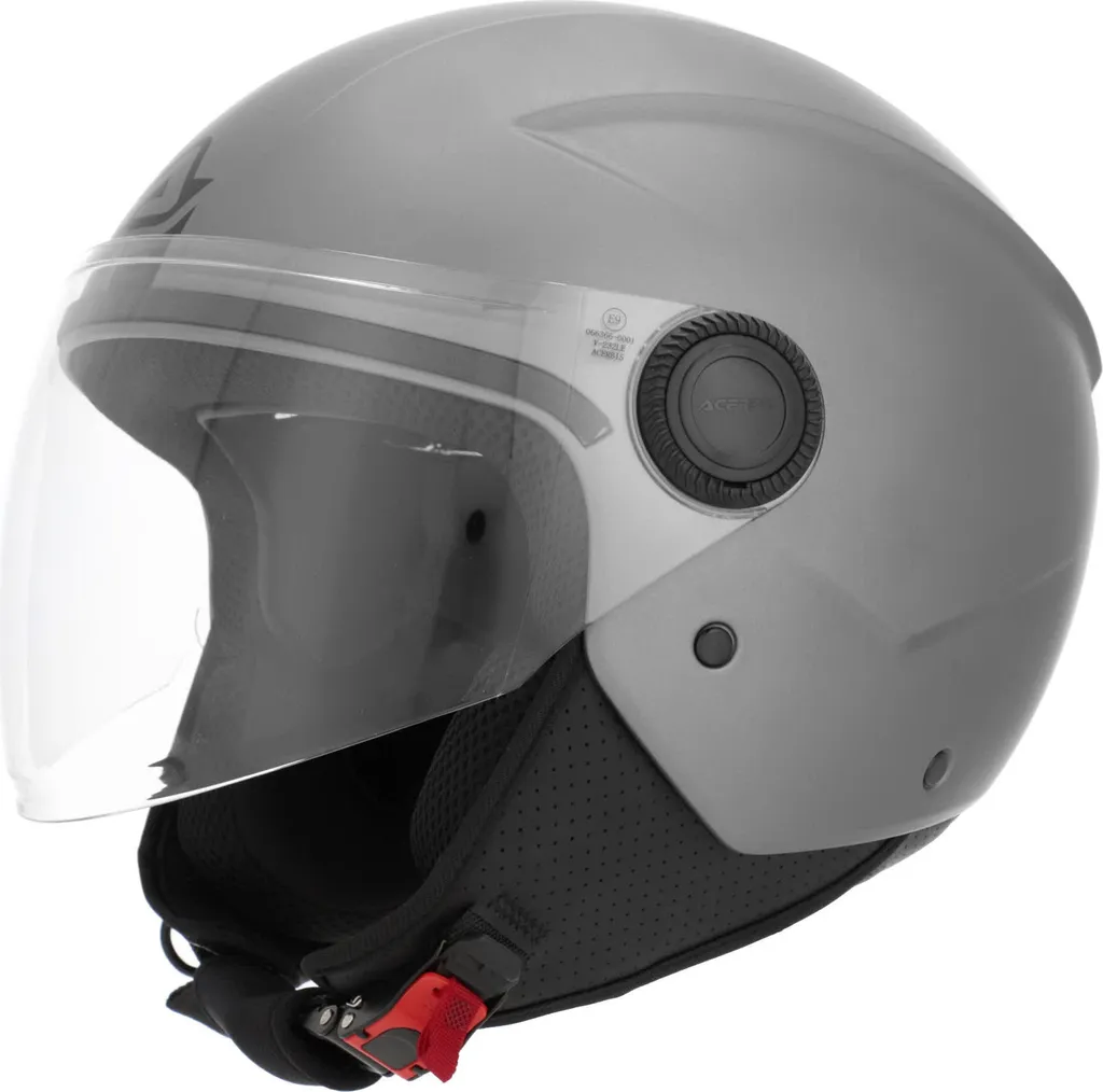 Casque Jet Brezza Acerbis Léger avec Grande Visière Anti-Rayures S