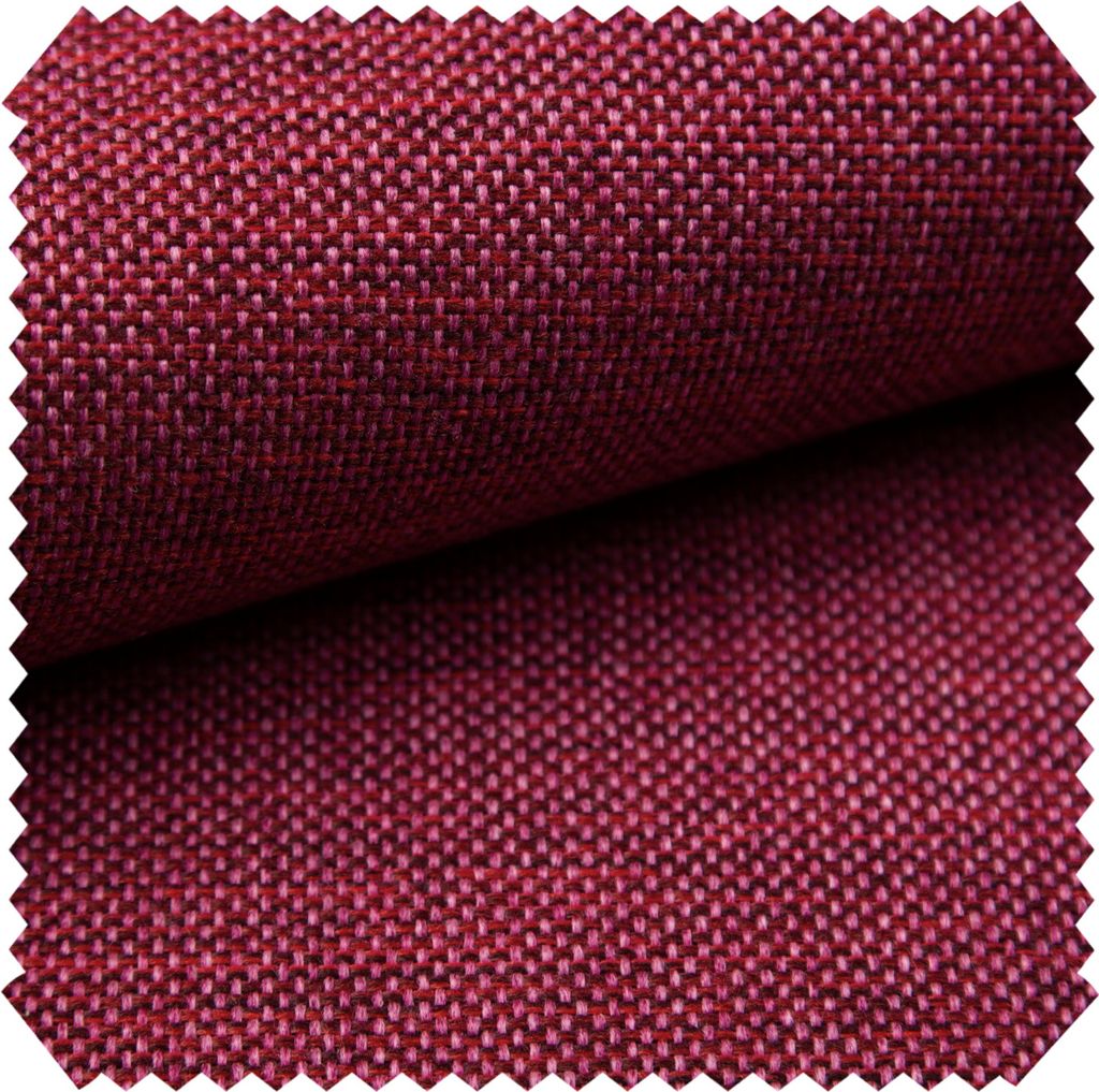 novely MUDAU - Grob Gewebter Polsterstoff - Melierter Möbelstoff mit Flachgewebe - Pflegeleichte Meterware 1lfm - Farbe: 15 Beere Pink